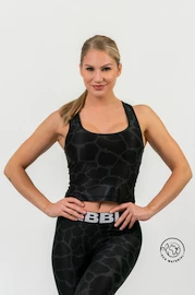 Damen Tank-Top Nebbia NATURE-INSPIRED Sporty crop top “Racer back” black