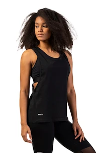 Damen Tank-Top Nebbia  Sleeveless Loose Cross Back Tank Top "Feeling Good" Black S