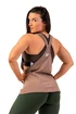 Damen Tank-Top Nebbia  Sleeveless Loose Cross Back Tank Top "Feeling Good" Brown