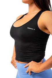 Damen Tank-Top Nebbia Sporty Slim-Fit Crop Tank Top 422 black