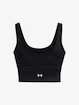 Damen Tank-Top Under Armour  Meridian Fitted Crop Tank-BLK