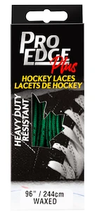 Eishockey Schnürsenkel  Sportstape  Solid Red Double Tracer Waxed Lace 70S Green