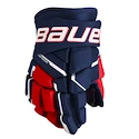 Eishockeyhandschuhe Bauer Supreme M5PRO Navy/Red/White Intermediate 12 Zoll