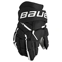 Eishockeyhandschuhe Bauer Supreme MACH Black/White Intermediate 12 Zoll