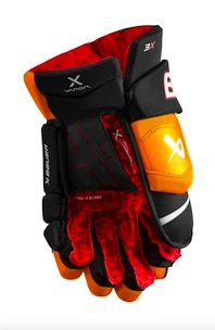 Eishockeyhandschuhe Bauer Vapor 3X Black/Orange Intermediate