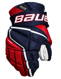 Eishockeyhandschuhe Bauer Vapor Hyperlite Navy/Red/White Junior