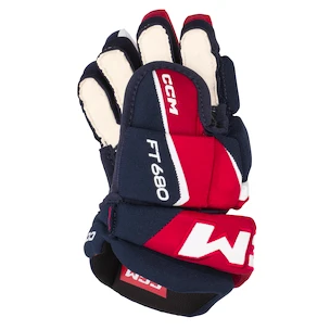 Eishockeyhandschuhe CCM JetSpeed FT680 Navy/Red/White Junior 11 Zoll