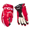 Eishockeyhandschuhe CCM JetSpeed FTWomen Red/White Senior 12 Zoll