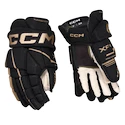 Eishockeyhandschuhe CCM Tacks XF 80 Black/Gold Senior 13 Zoll