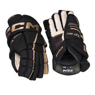 Eishockeyhandschuhe CCM Tacks XF 80 Black/Gold Senior 13 Zoll