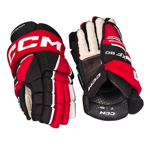 Eishockeyhandschuhe CCM Tacks XF 80 Black/Red/White Senior