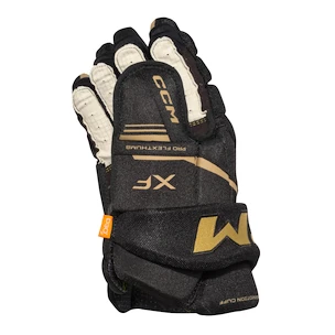 Eishockeyhandschuhe CCM Tacks XF Black/Gold Junior