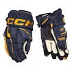 Eishockeyhandschuhe CCM Tacks XF Navy/Sunflower Senior 15 Zoll