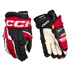 Eishockeyhandschuhe CCM Tacks XF PRO Black/Red/White Junior 11 Zoll