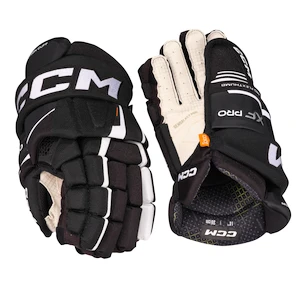 Eishockeyhandschuhe CCM Tacks XF PRO Black/White Senior 15 Zoll