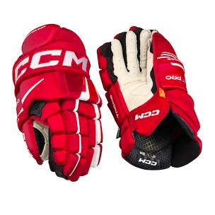 Eishockeyhandschuhe CCM Tacks XF PRO Red/White Junior