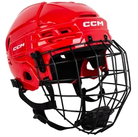 Eishockeyhelm CCM Tacks 70 Combo Red Senior