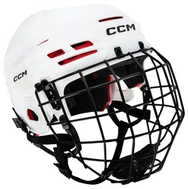 Eishockeyhelm CCM Tacks 70 Combo White  Senior