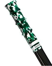 Ende des Hockeyschlägers RocketGrip Hole Camo Grip Green