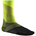 Fahrradsocken Mavic  Graphic Stripes Safety Yellow/Cactus  EUR 35-38