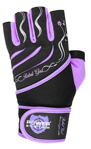 Fitness-Handschuhe Power System  Dámské Fitness Rukavice Rebell Girl Fialové XS