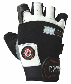 Fitness-Handschuhe Power System Fitness Rukavice Easy Grip Černobílé