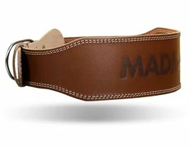 Fitnessgürtel MadMax Opasek celokožený full leather MFB246 hnědý