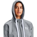 Frauen Under Armour Rival Fleece FZ Hoodie grau