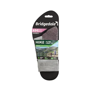 Frauensocken Bridgedale  Hike UL Performance Crew Original Aubergine  L