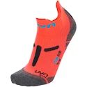 Frauensocken UYN  RUN 2IN SOCKS Coral Fluo/Anthracite  35/36