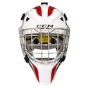 Goalie Maske CCM Axis F5 CCE White/Red Bambini (Youth)