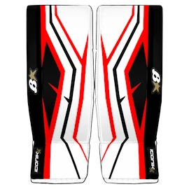 Goalie Schienen BRIAN'S Iconik X White/Black/Red Intermediate