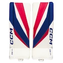 Goalie Schienen CCM Axis F9 White/Red/Blue Senior