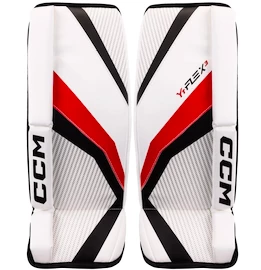 Goalie Schienen CCM YTflex 3 White/White/Red/Black Bambini (Youth)