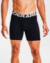 Herren Boxer Shorts Under Armour  Charged Cotton 6" 3 Pack black