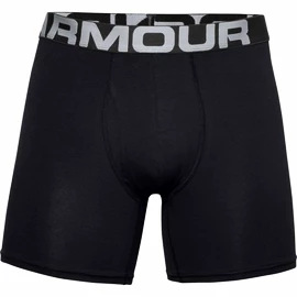 Herren Boxer Shorts Under Armour Charged Cotton 6" 3 Pack black