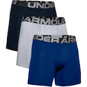 Herren Boxer Shorts Under Armour  Charged Cotton 6in 3 Pack-BLU  S