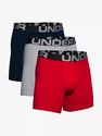 Herren Boxer Shorts Under Armour  Charged Cotton 6in 3 Pack-RED