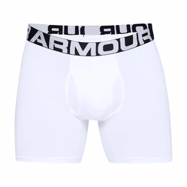 Herren Boxer Shorts Under Armour Charged Cotton 6in 3 Pack-WHT