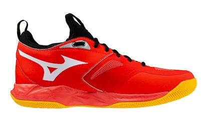 Herren Hallenschuhe Mizuno  WAVE DIMENSION Radiant Red/White/Carrot Curl  EUR 39