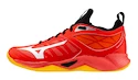 Herren Hallenschuhe Mizuno  WAVE DIMENSION Radiant Red/White/Carrot Curl  EUR 46,5