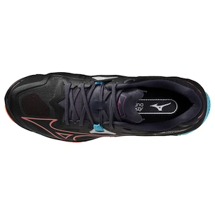 Herren Hallenschuhe Mizuno  Wave Lightning Z8 Black/Neon Flame