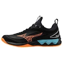 Herren Hallenschuhe Mizuno  Wave LUMINOUS 3 Black/Neon Flame