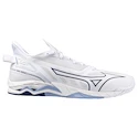 Herren Hallenschuhe Mizuno  Wave MIRAGE 5 White/Bellwether Blue