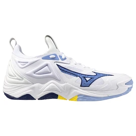 Herren Hallenschuhe Mizuno Wave MOMENTUM 3 White/Bellwether Blue