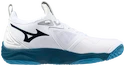 Herren Hallenschuhe Mizuno  WAVE MOMENTUM 3 White/Sailor Blue/Silver