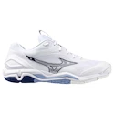 Herren Hallenschuhe Mizuno  Wave STEALTH 6 White/Bellwether Blue