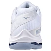 Herren Hallenschuhe Mizuno  Wave VOLTAGE 2 White/Bellwether Blue