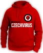 Herren Hoodie Czech Virus  Mikina Unisex červená S