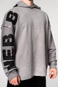 Herren Hoodie Nebbia  Washed-off Oversized Pullover Hoodie NO BS Light Grey